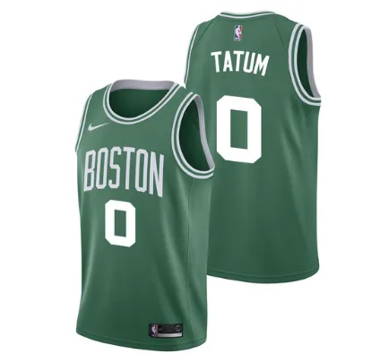Men 0 Jayson Tatum Jersey Green Boston Celtics Jersey Fanatics Swingman