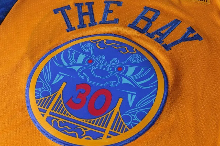 Men 30 Stephen Curry the Bay Jersey Yellow Golden State Warriors Player