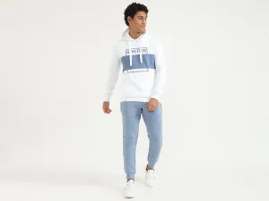 Men Blue Solid Regular Joggers
