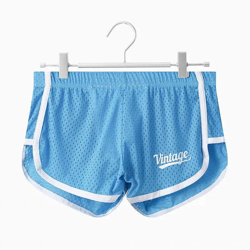Men Sports Running  Shorts Summer Fitness Pants Trunk Mesh Breathable Sexy Boxers Home Wear Jogger Shorts Male Loose Sweatpants