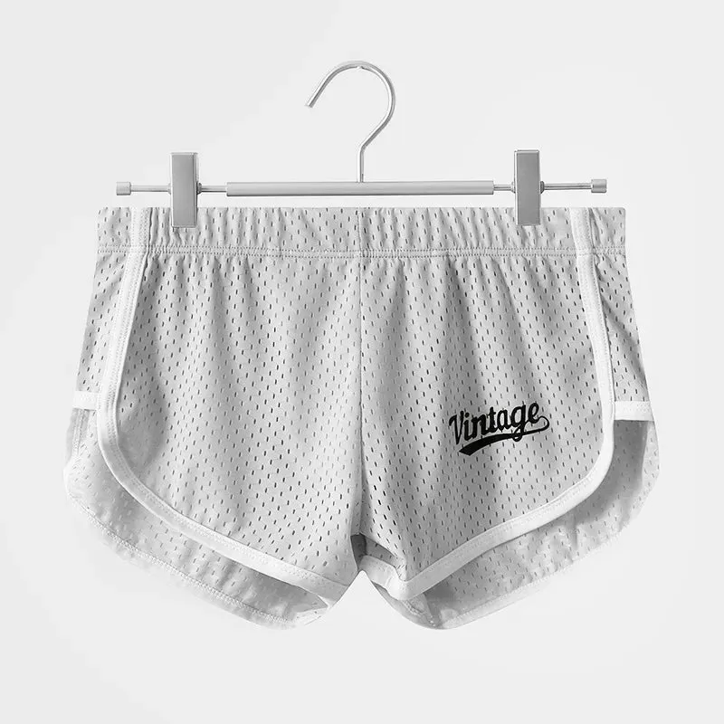 Men Sports Running  Shorts Summer Fitness Pants Trunk Mesh Breathable Sexy Boxers Home Wear Jogger Shorts Male Loose Sweatpants