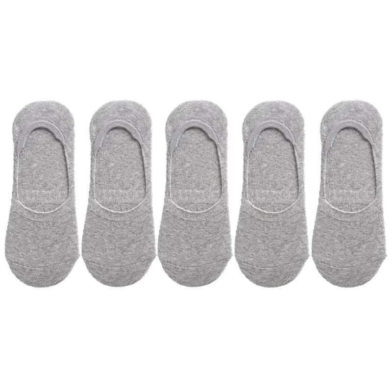 Men's Ankle Cut No Show Socks - Multipack of Breathable, Non-slip Silicone Summer Socks