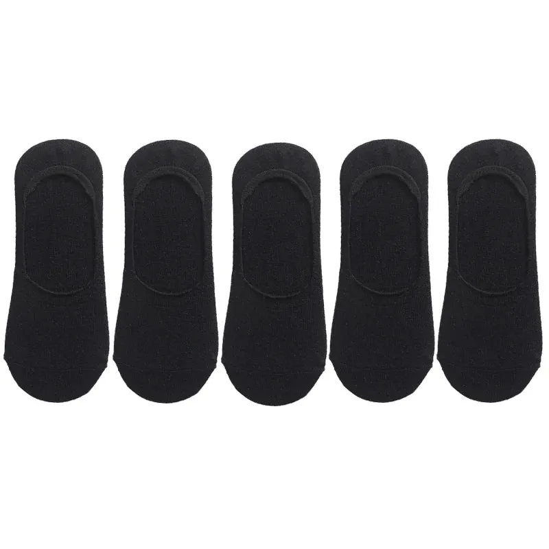 Men's Ankle Cut No Show Socks - Multipack of Breathable, Non-slip Silicone Summer Socks