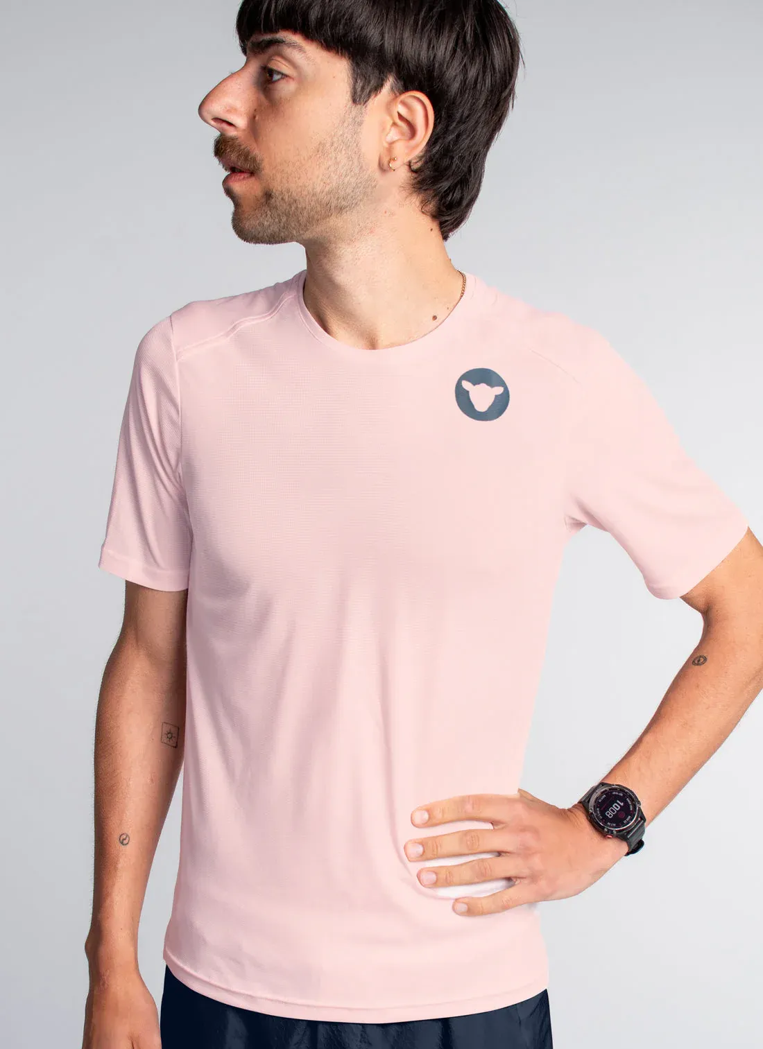 Men's Dry SS Tee - Barely Pink