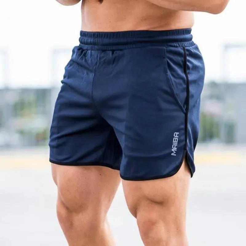 Men's Fitness Bodybuilding Shorts - Summer Gyms Workout, Breathable Mesh Quick Dry Sportswear, Jogger Beach Short Pants for Male