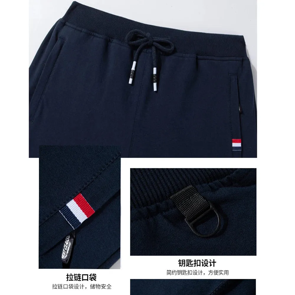 Men's Fitness Sportswear Tracksuit Elastic Waist Sweatpants: Comfortable Cotton Jogger Trousers
