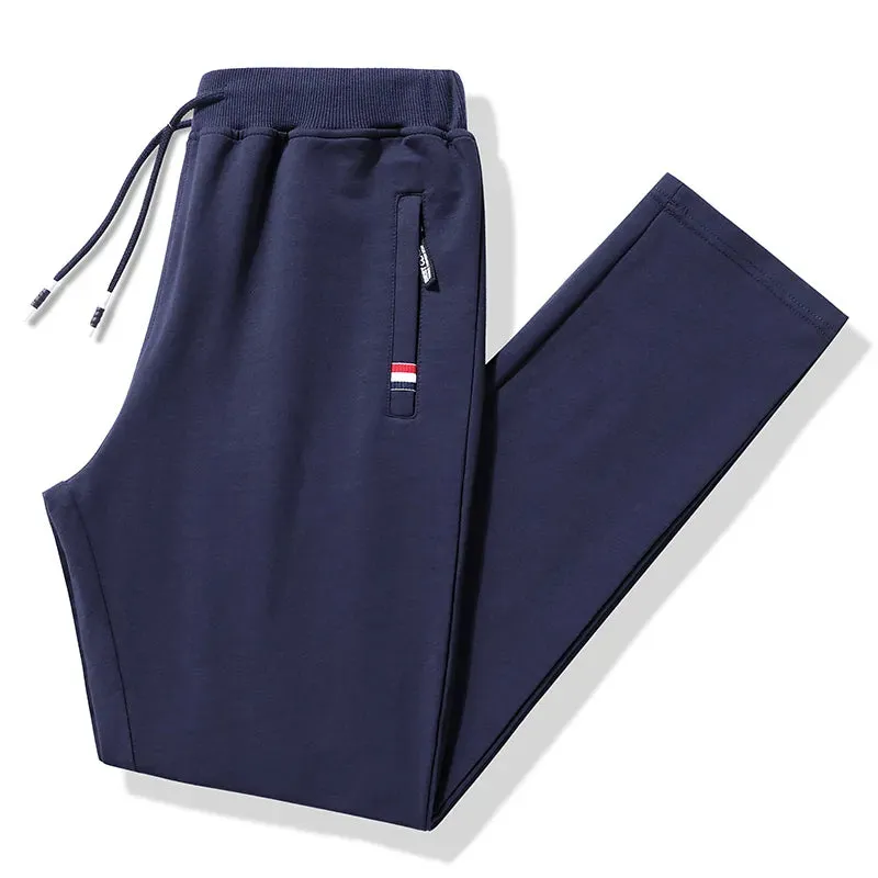 Men's Fitness Sportswear Tracksuit Elastic Waist Sweatpants: Comfortable Cotton Jogger Trousers