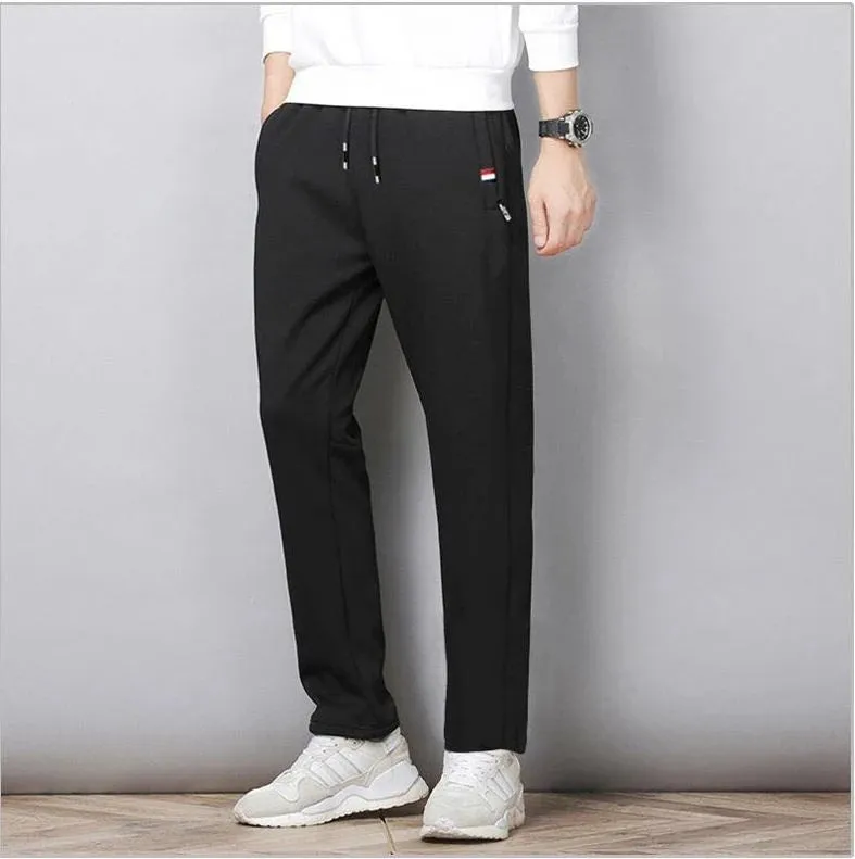 Men's Fitness Sportswear Tracksuit Elastic Waist Sweatpants: Comfortable Cotton Jogger Trousers