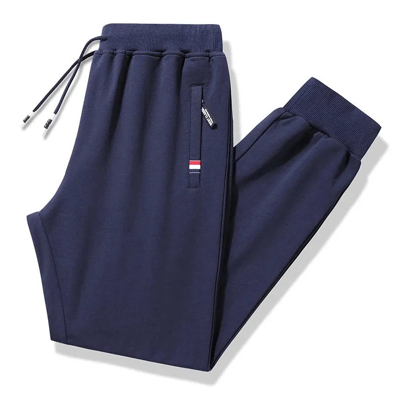 Men's Fitness Sportswear Tracksuit Elastic Waist Sweatpants: Comfortable Cotton Jogger Trousers