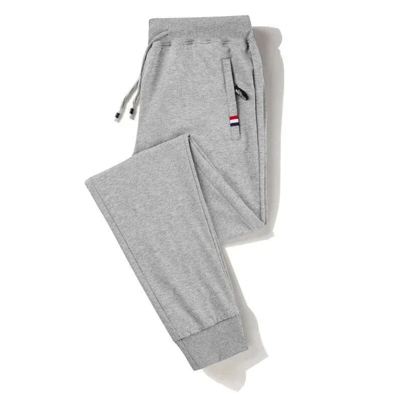 Men's Fitness Sportswear Tracksuit Elastic Waist Sweatpants: Comfortable Cotton Jogger Trousers