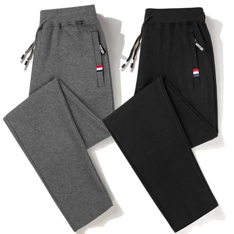 Men's Fitness Sportswear Tracksuit Elastic Waist Sweatpants: Comfortable Cotton Jogger Trousers