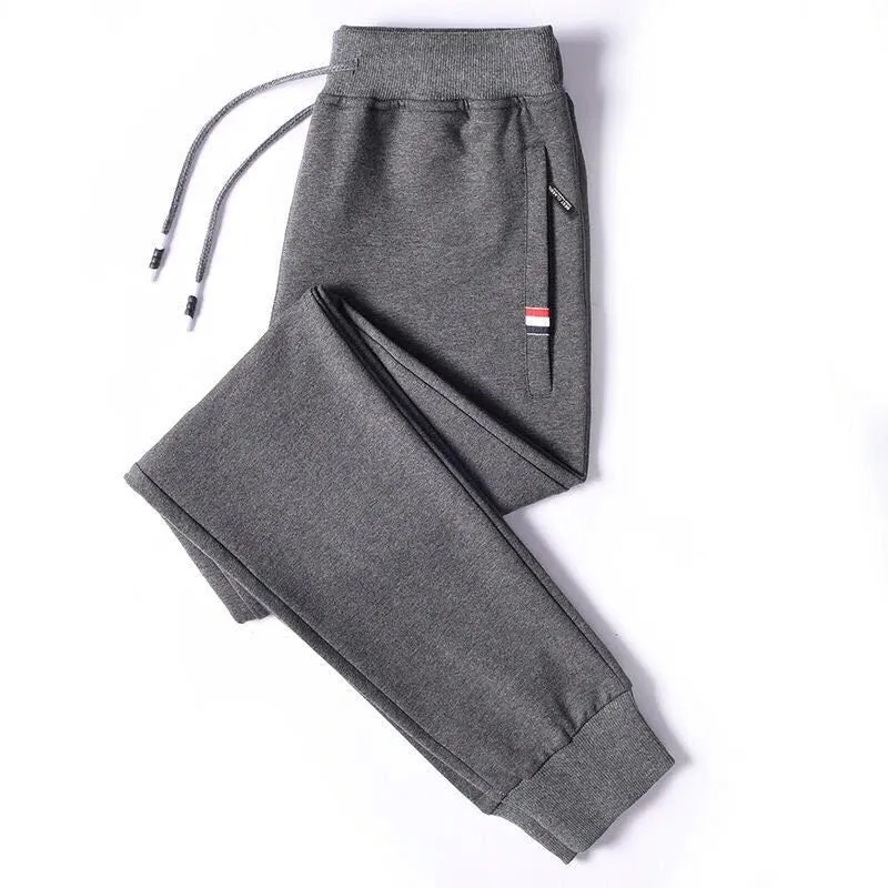 Men's Fitness Sportswear Tracksuit Elastic Waist Sweatpants: Comfortable Cotton Jogger Trousers