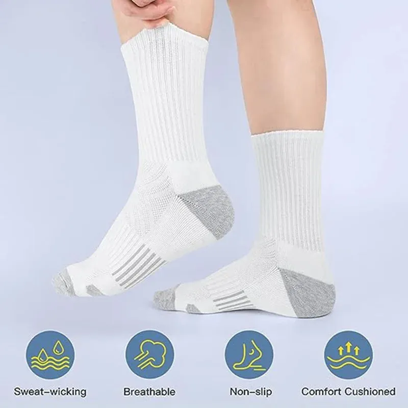 Men's Long Compression Sport Socks - Pack of 6