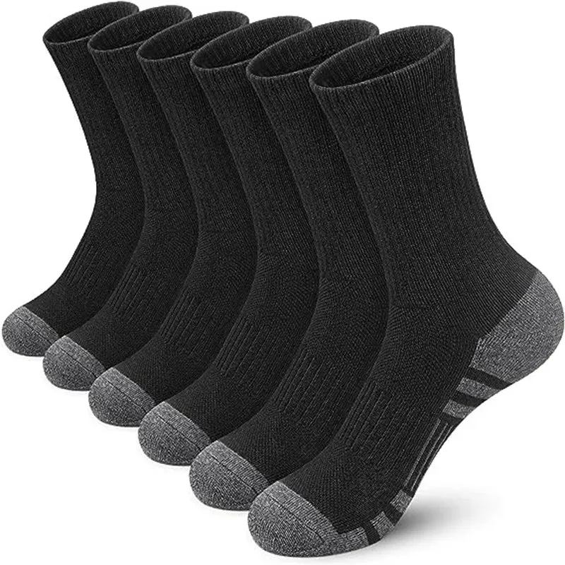 Men's Long Compression Sport Socks - Pack of 6