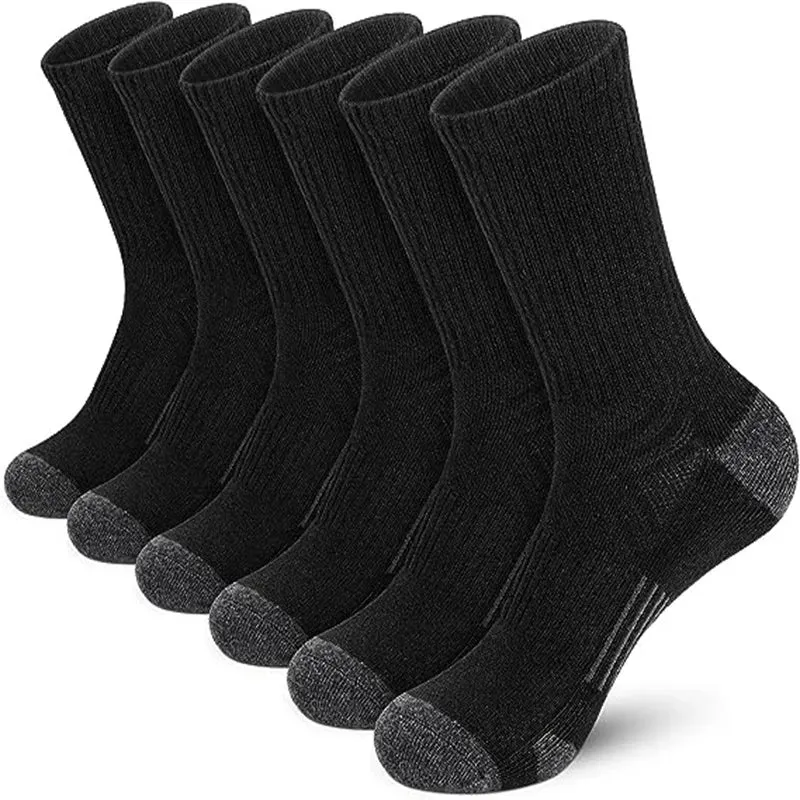 Men's Long Compression Sport Socks - Pack of 6