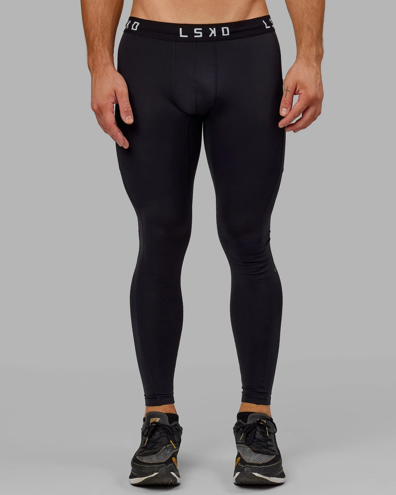 Men's Perform Full Length Tights - Black