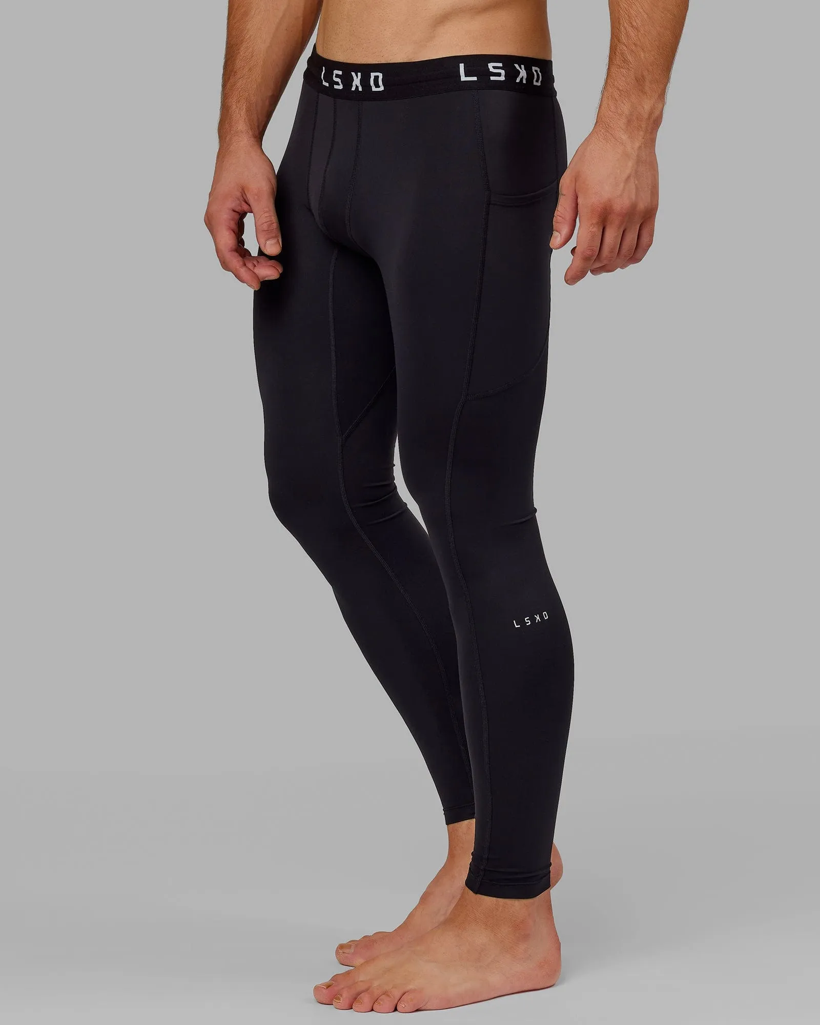 Men's Perform Full Length Tights - Black