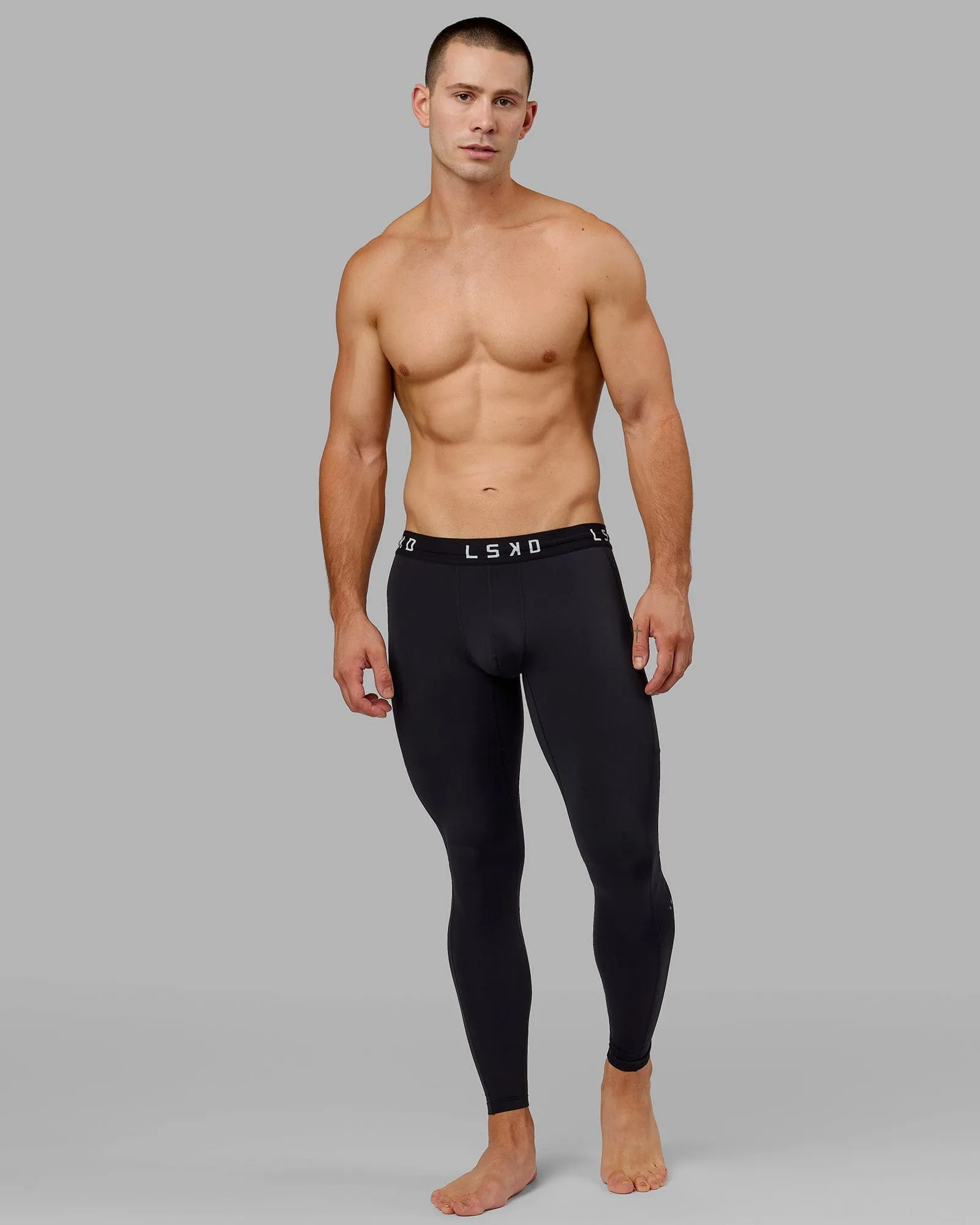 Men's Perform Full Length Tights - Black