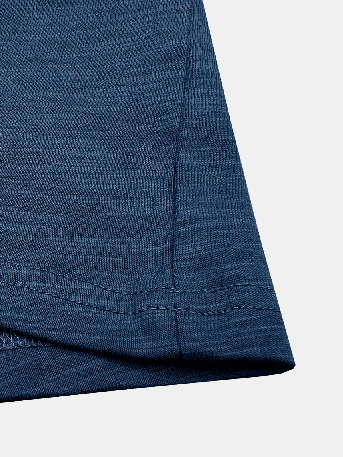 Men's Summer Casual Breathable Cotton Solid Color Short Sleeve T-Shirt