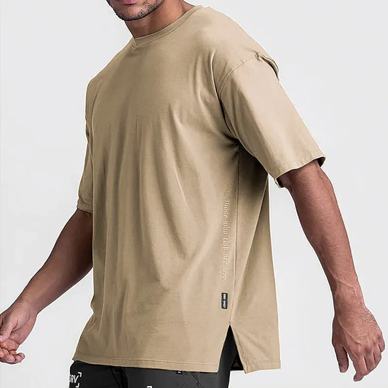 Men's Summer Gym Quick Dry Short Sleeve Sport T-Shirt - Fitness Shirt Trainer Running Jersey, Breathable Sportswear