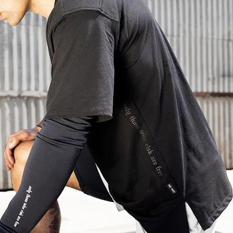 Men's Summer Gym Quick Dry Short Sleeve Sport T-Shirt - Fitness Shirt Trainer Running Jersey, Breathable Sportswear