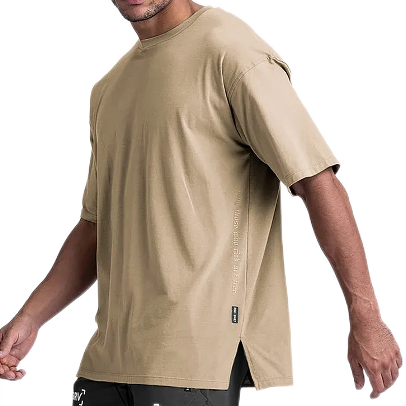 Men's Summer Gym Quick Dry Short Sleeve Sport T-Shirt - Fitness Shirt Trainer Running Jersey, Breathable Sportswear