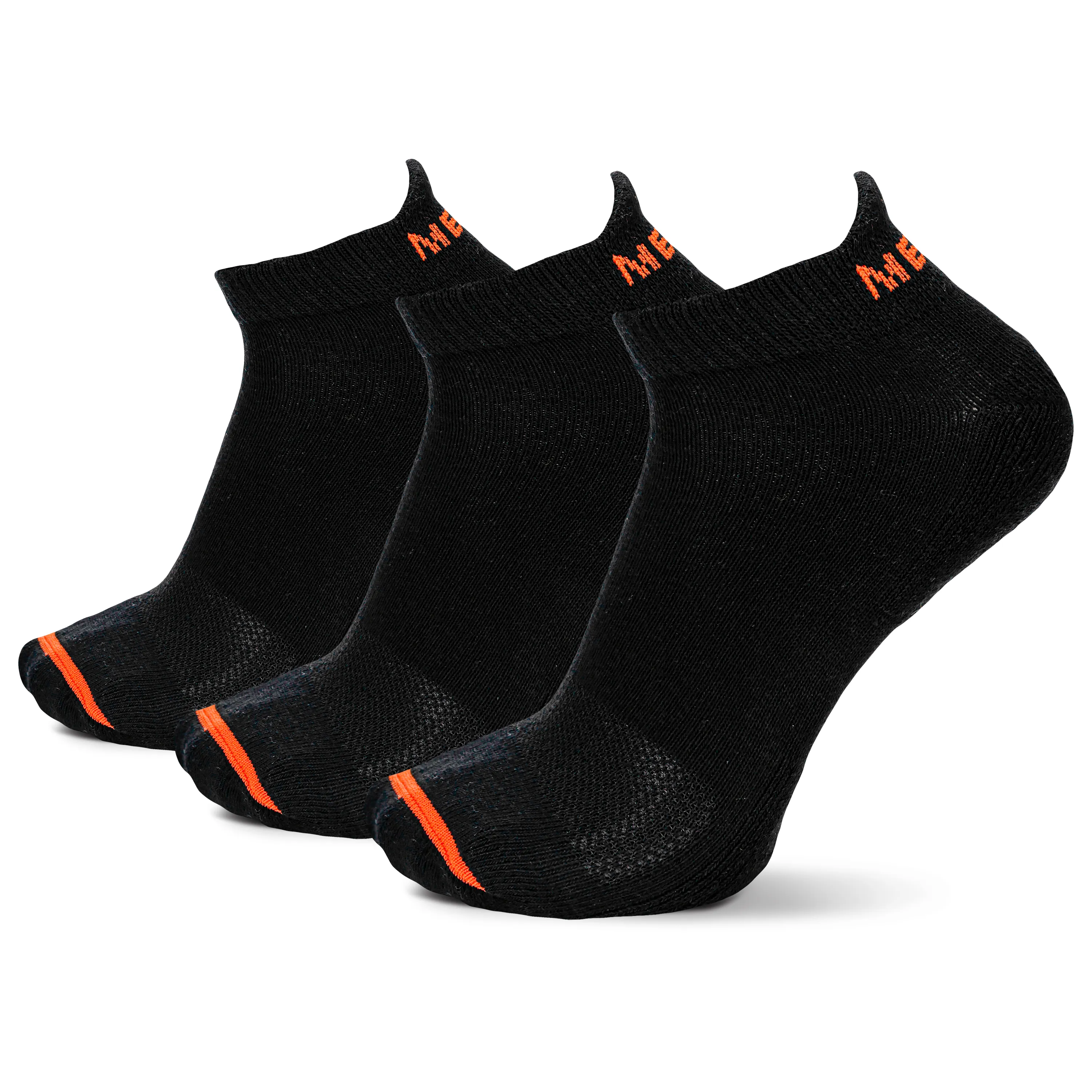 Merrell Cushioned Cotton Low Cut Tab Sock - Breathable Comfort 3 Pair Pack