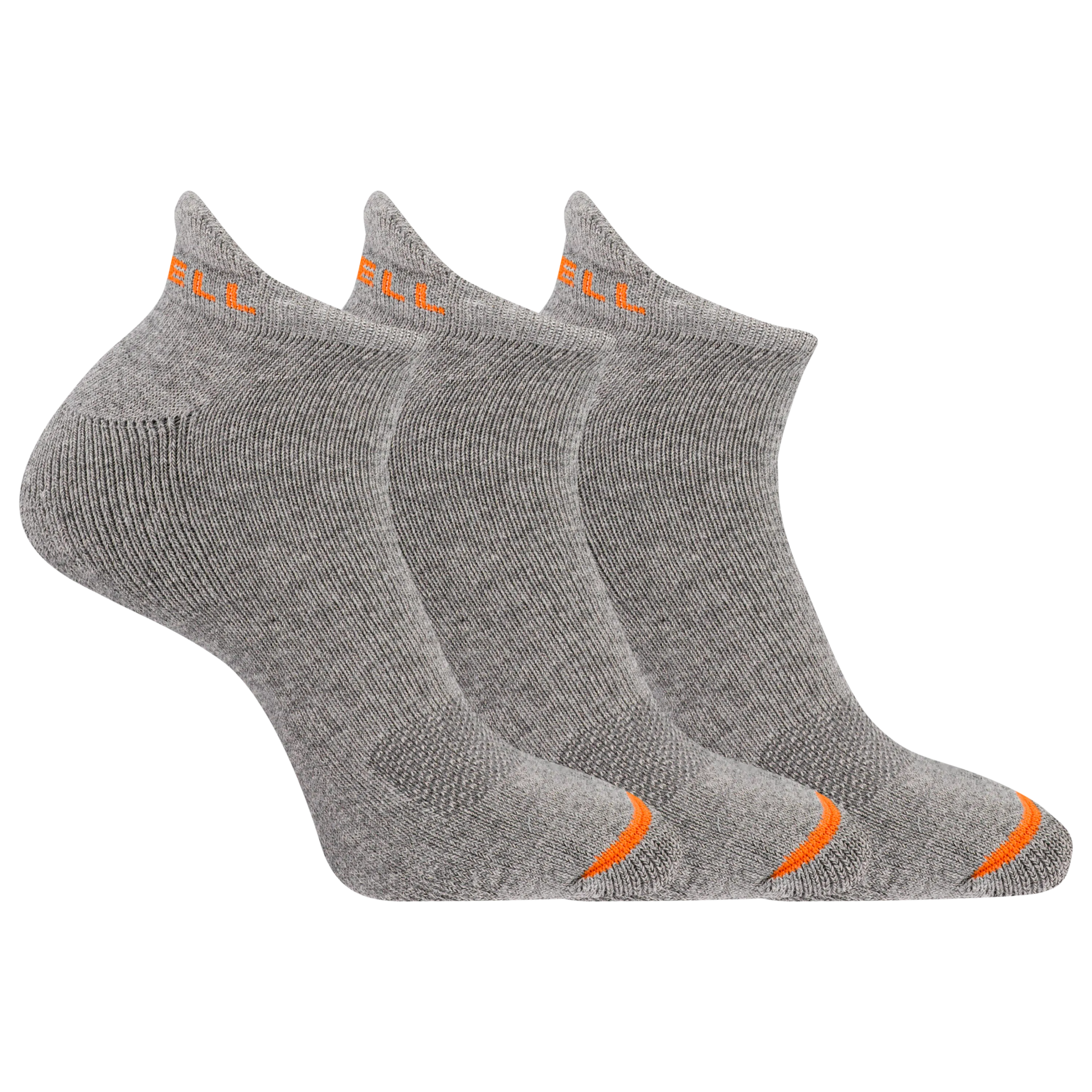 Merrell Cushioned Cotton Low Cut Tab Sock - Breathable Comfort 3 Pair Pack