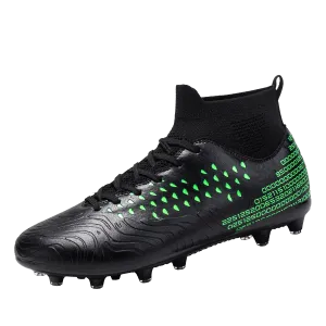Messii Professional Soccer Cleats Shoes TF/FG Soccer/High Ankle Youth Football