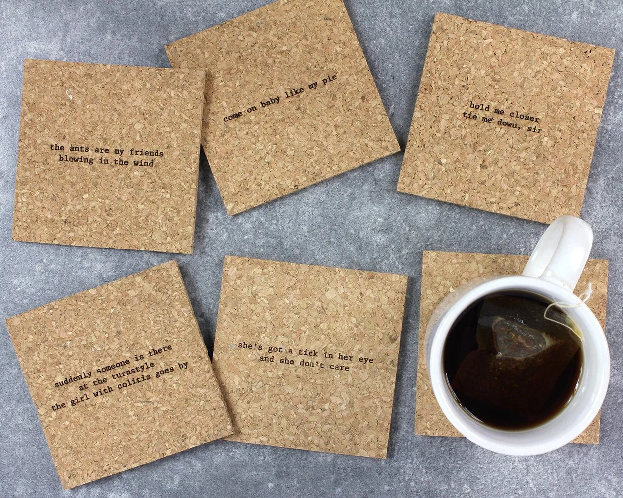 Mix-Tape: Build Your Own Mistaken Lyrics Coaster Set