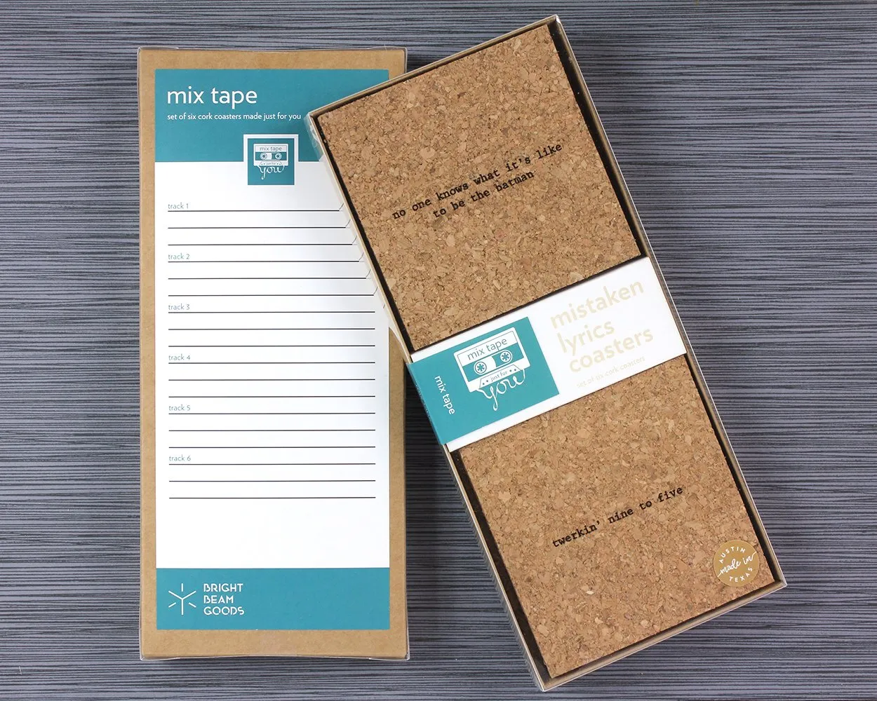 Mix-Tape: Build Your Own Mistaken Lyrics Coaster Set