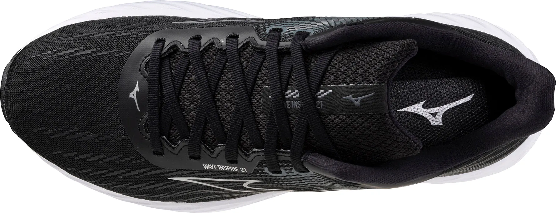 Mizuno Wave Inspire 21 WIDE FIT (2E) Mens Running Shoes - Black