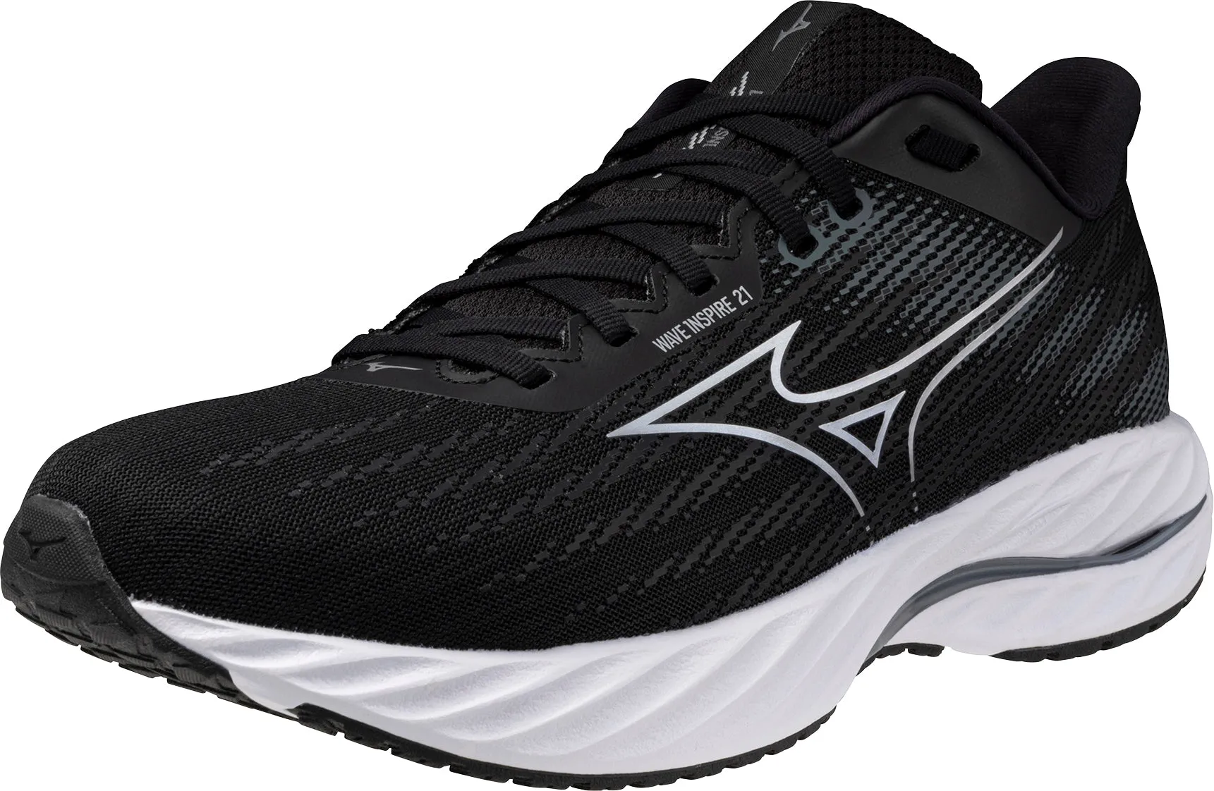Mizuno Wave Inspire 21 WIDE FIT (2E) Mens Running Shoes - Black