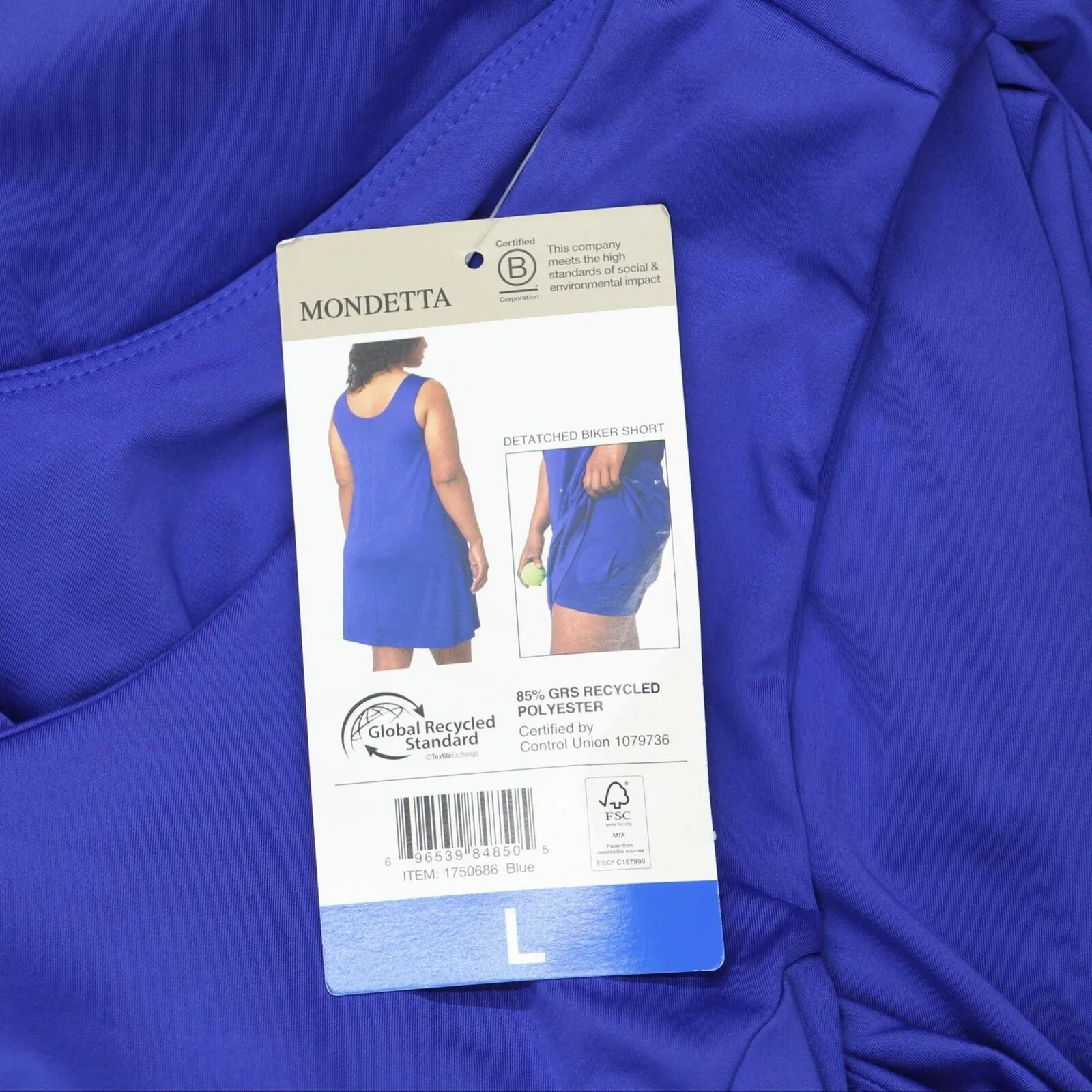Mondetta Ladies Womens A-Line Active Dress 1750686 Blue L