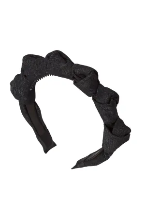 Monkey Bars Headband - Black Denim