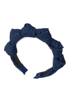 Monkey Bars Headband - Dark Blue Denim