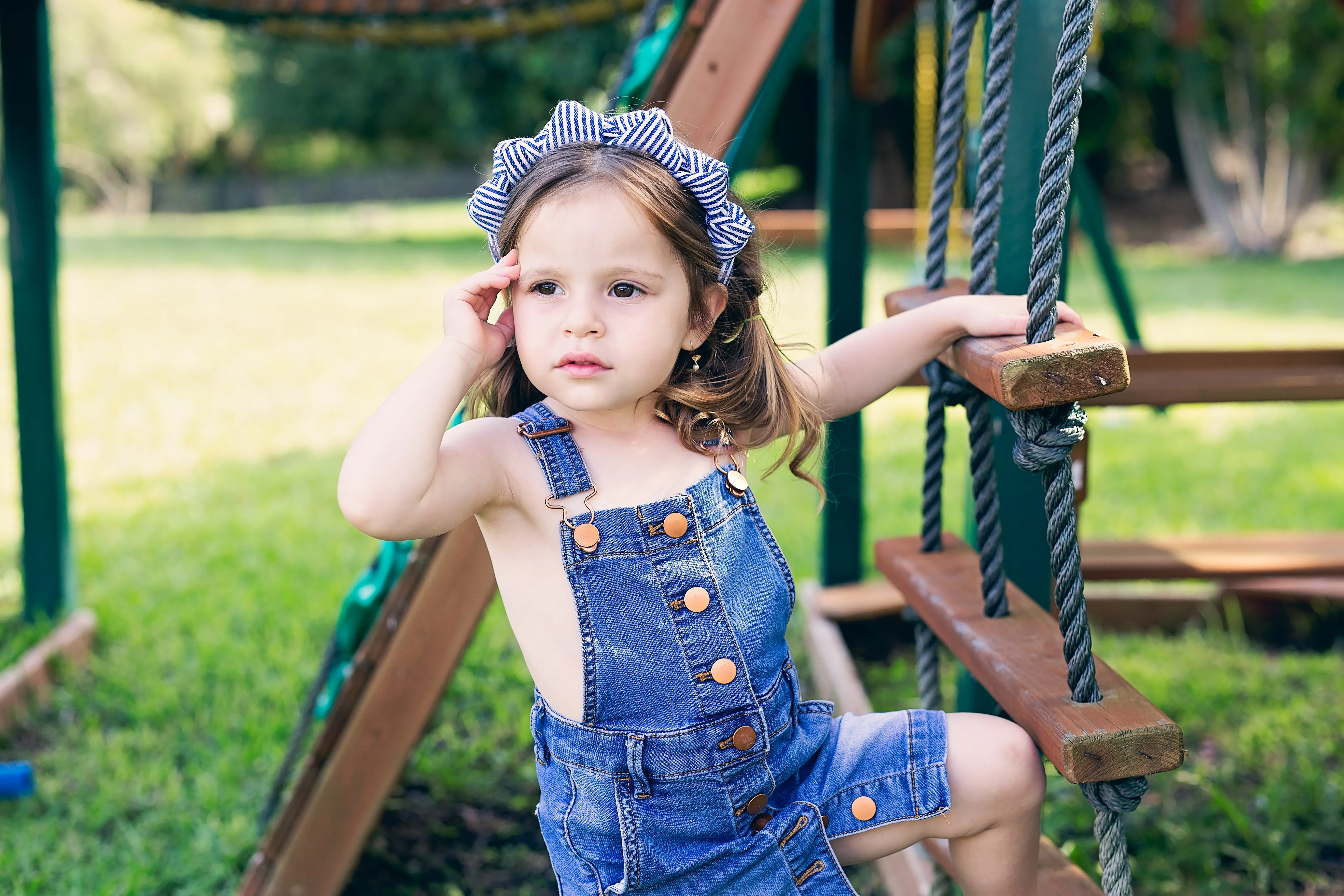 Monkey Bars Headband - Pinstripe