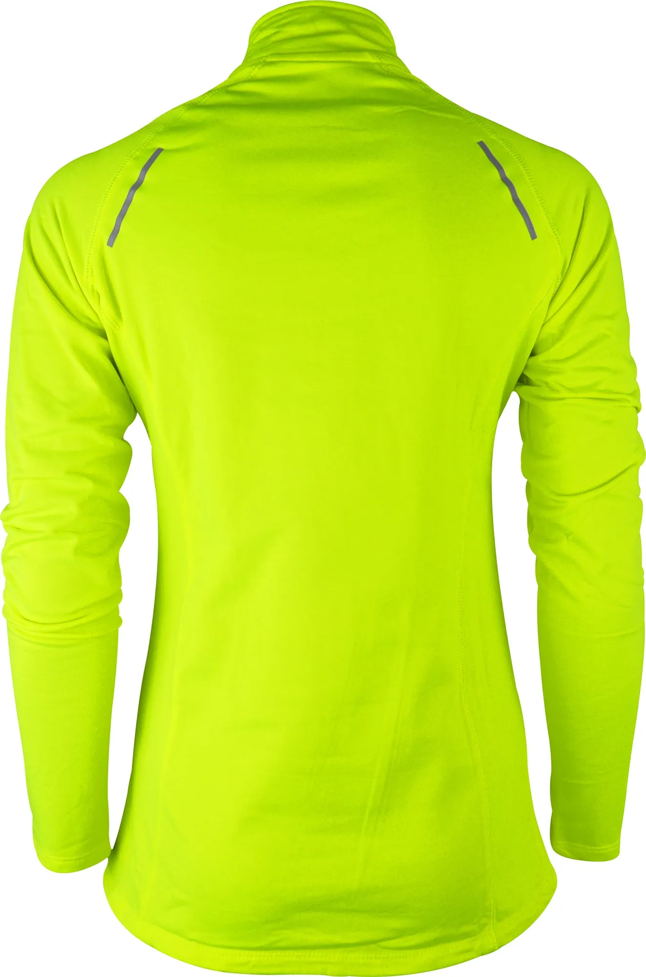 More Mile Vivid Half Zip Long Sleeve Womens Running Top - Yellow