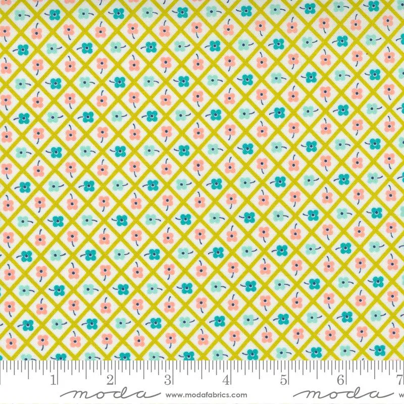 Morning Light by Moda Fabrics CHOCKABLOCK CHECK/LT GREEN