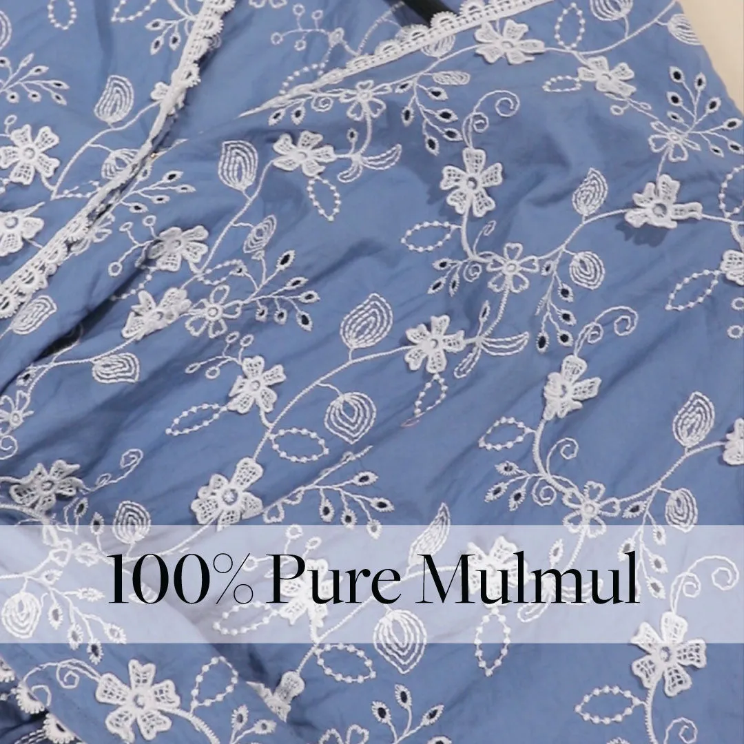 Mulmul Cotton Liliana Denim Jumpsuit