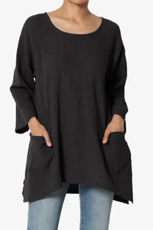 Nesta Gauze Pocket Cover Up Top PLUS