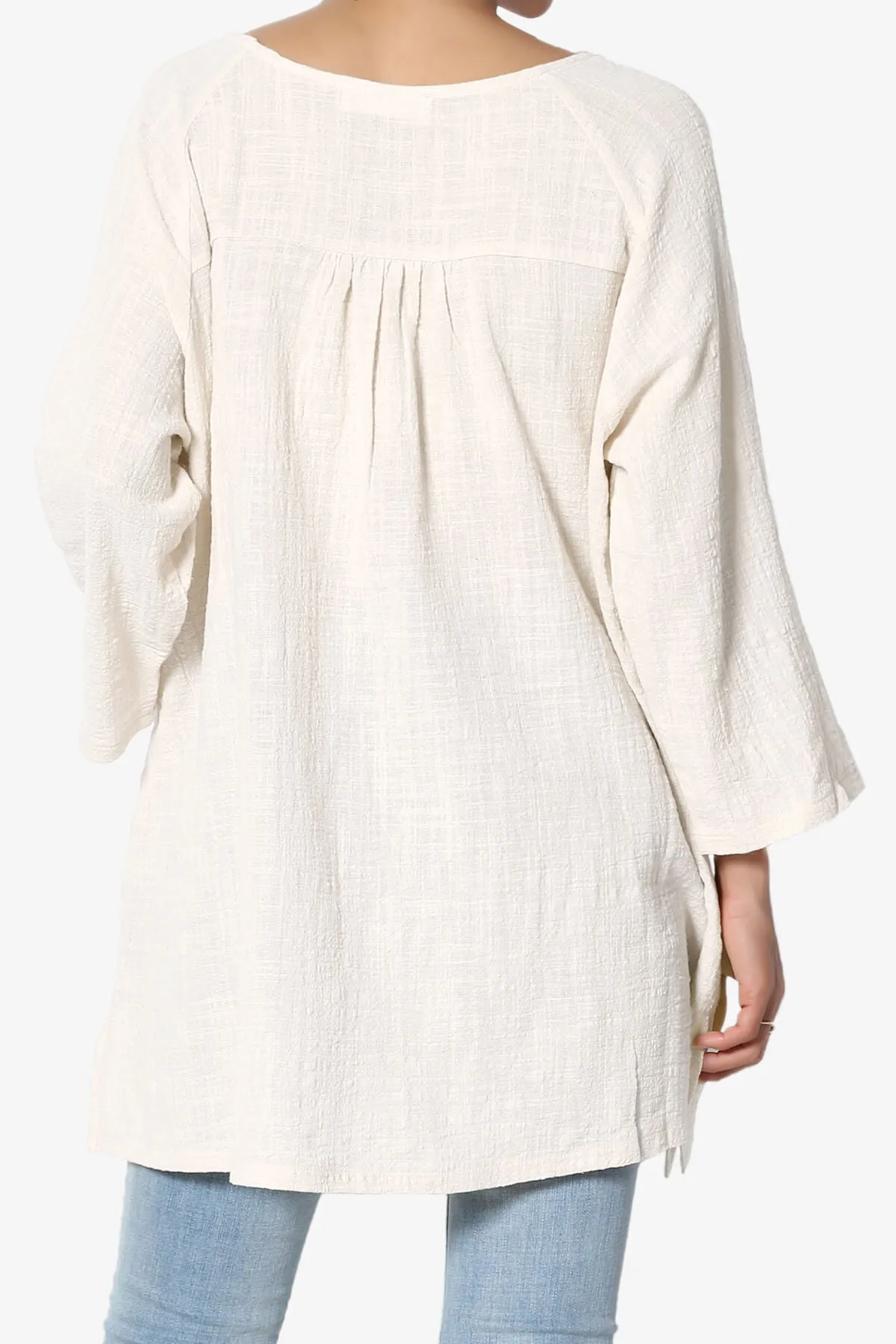Nesta Gauze Pocket Cover Up Top PLUS