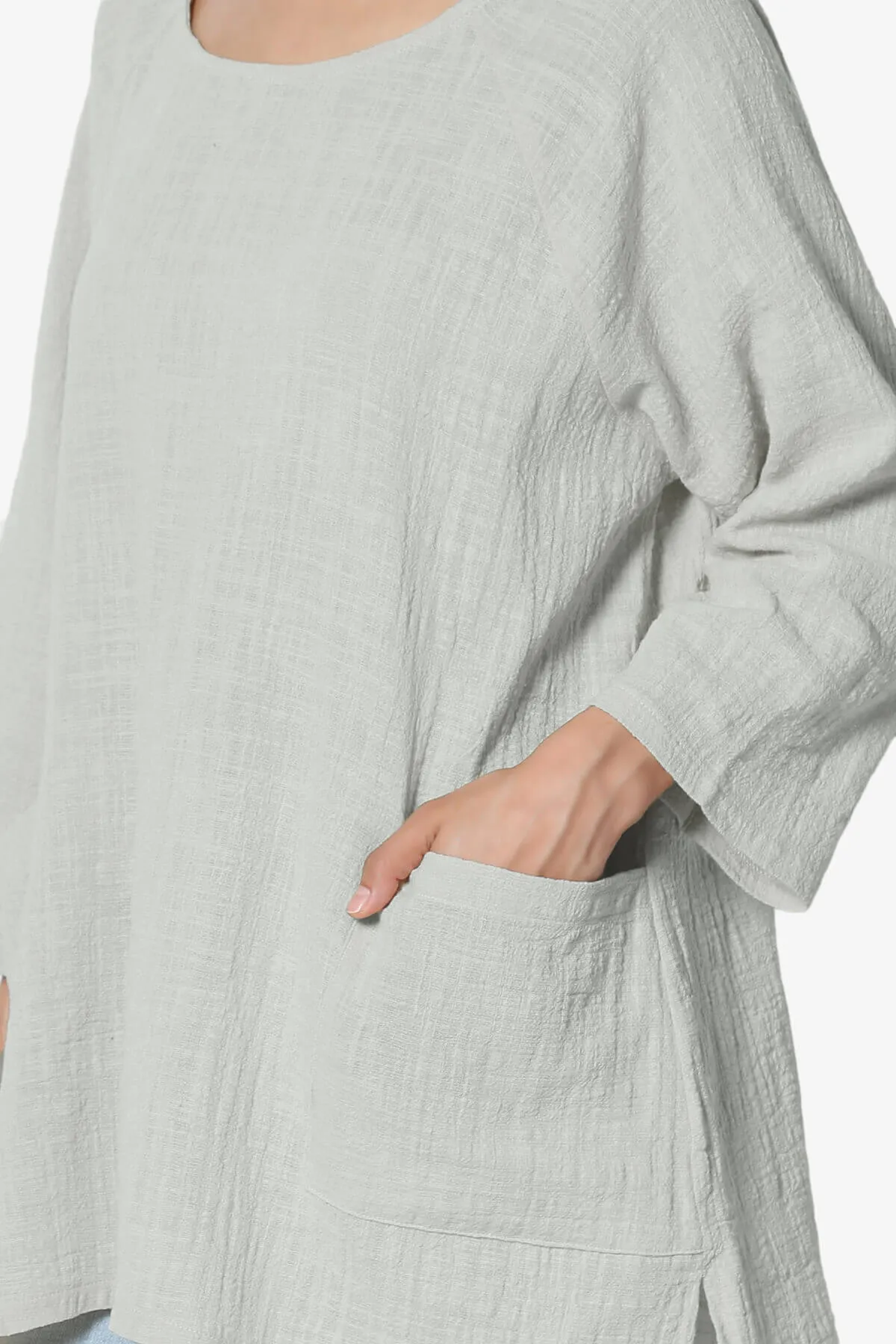 Nesta Gauze Pocket Cover Up Top PLUS