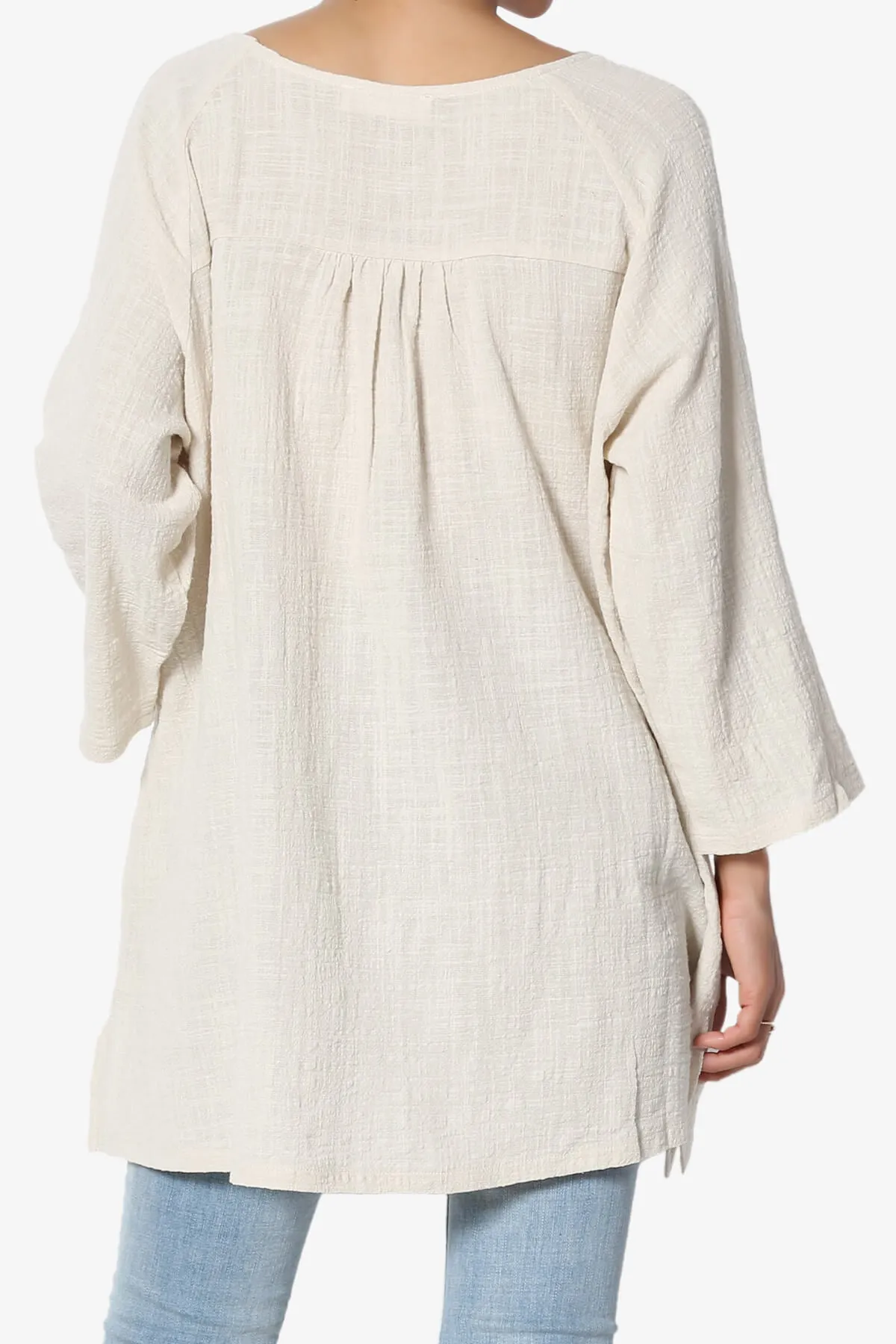 Nesta Gauze Pocket Cover Up Top PLUS
