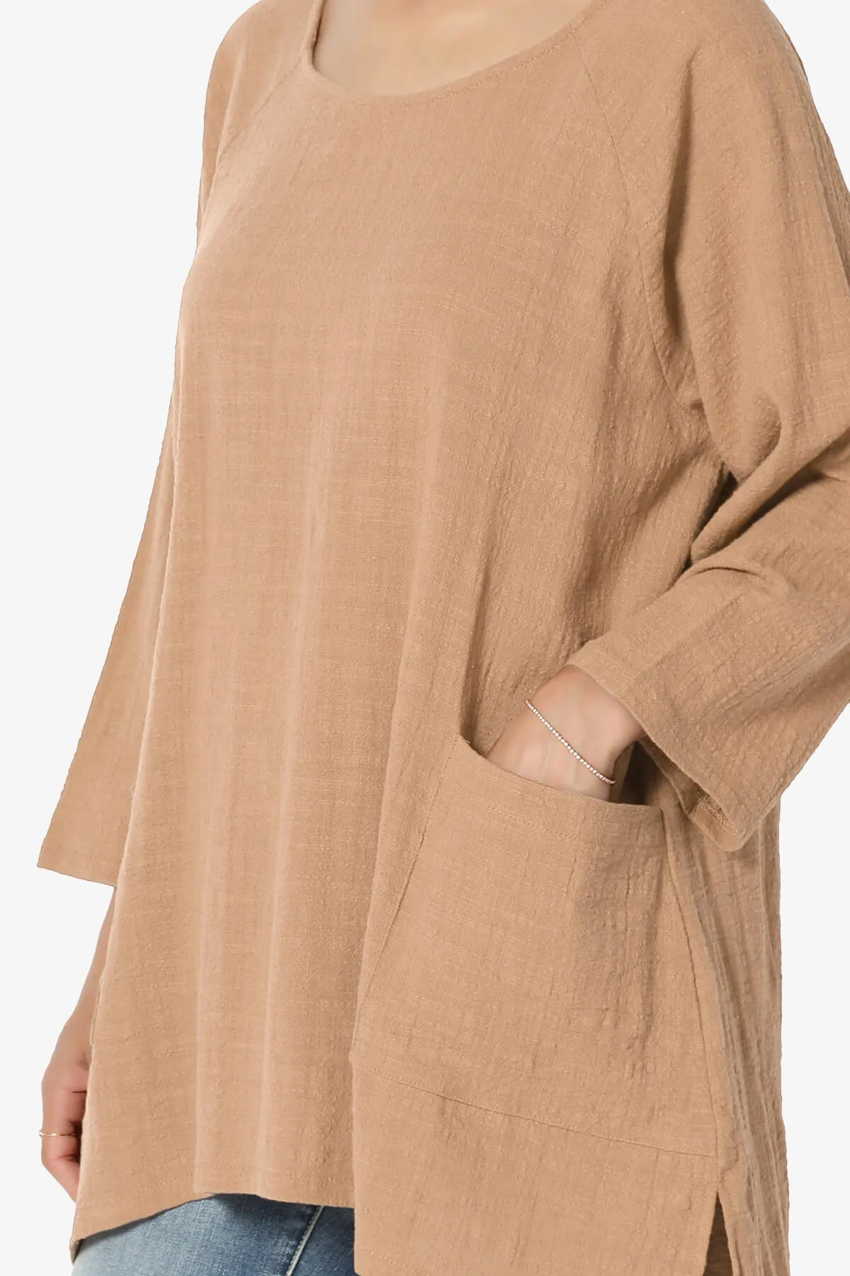 Nesta Gauze Pocket Cover Up Top PLUS