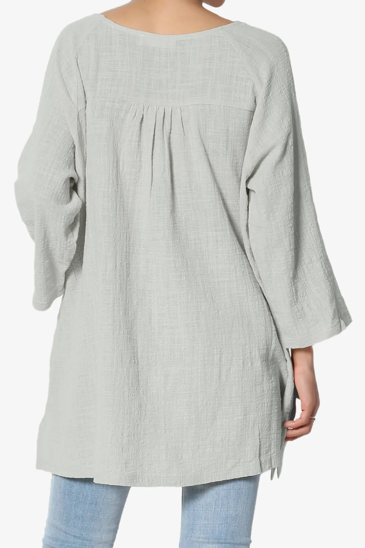 Nesta Gauze Pocket Cover Up Top PLUS