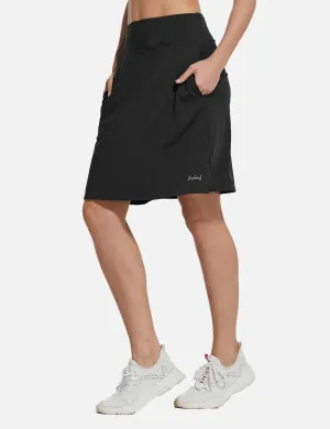 New Baleaf Laureate UPF50  Knee-Length Skort in Black, sz L