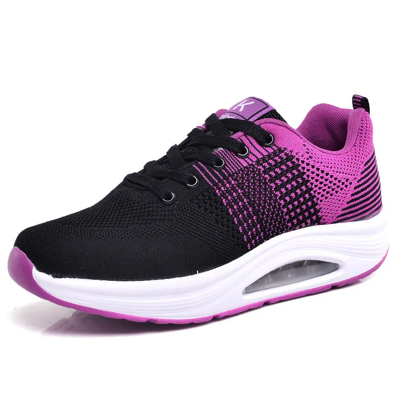 New Double Layer Air Spring Center Mesh Fitness Sneakers