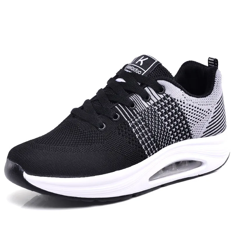 New Double Layer Air Spring Center Mesh Fitness Sneakers