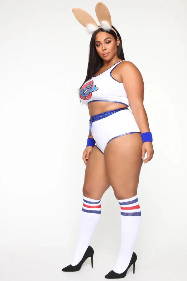NEW Retails $72, Basketball Bunny Babe Costume, Tops & Shorts Only, Sz L/XL